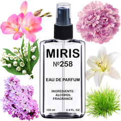 MIRIS No. 258 floral scent bottle, ideal for daily wear.