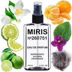 MIRIS No. 260751 bottle front shows premium, long-lasting fragrance.