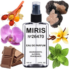 MIRIS No. 26470 bottle-front view highlights elegant design and long-lasting fragrance promise
