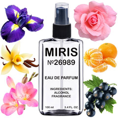 MIRIS No. 26989 bottle front, floral perfume designed for daily wear with lasting scent