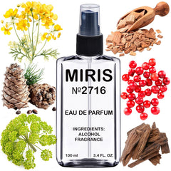 MIRIS No. 2716 royal oud bottle front exudes luxury and depth.