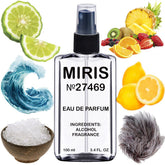 MIRIS No. 27469 bottle front view highlighting unisex woody floral profile for daily wear