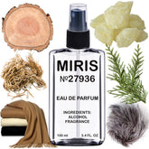 MIRIS No. 27936 bottle front view highlighting premium woody musk aroma
