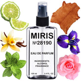 MIRIS No. 28190 Donna-inspired bottle front shows elegant design
