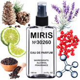 MIRIS No. 30260 bottle closeup highlights premium, long-lasting fragrance for daily wear.