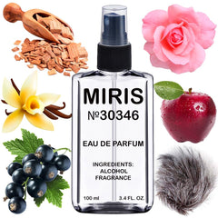 MIRIS No. 30346 bottle close-up showcasing elegant design and premium fragrance.