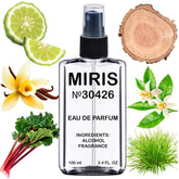 MIRIS No. 30426 bottle showing Aura-inspired fragrance for daily wear