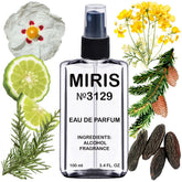 MIRIS No 3129 bottle front view showing bold branding for premium look