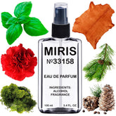 MIRIS No 33158 bottle front showing elegant masculine scent promise