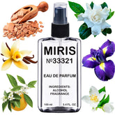 MIRIS No. 33321 bottle pour reveals an oriental floral profile with lasting presence.