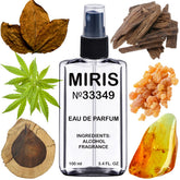 MIRIS No 33349 bottle with woody gourmet scent for daily wear