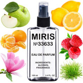 MIRIS No. 33633 bottle front view showcasing elegant design for daily use.