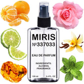 MIRIS No 337033 bottle front, Midnight Pois-inspired fragrance for everyday elegance