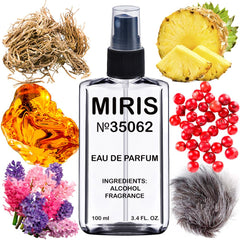 MIRIS No. 35062 Accento-inspired bottle closeup highlighting premium design