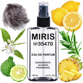 MIRIS No 35470 chrome inspired bottle shows a long lasting fragrance for men