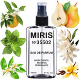 MIRIS No. 35502 bottle front shows refined design for daily wear