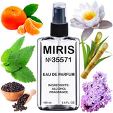 MIRIS No. 35571 bottle front with premium branding for daily wear