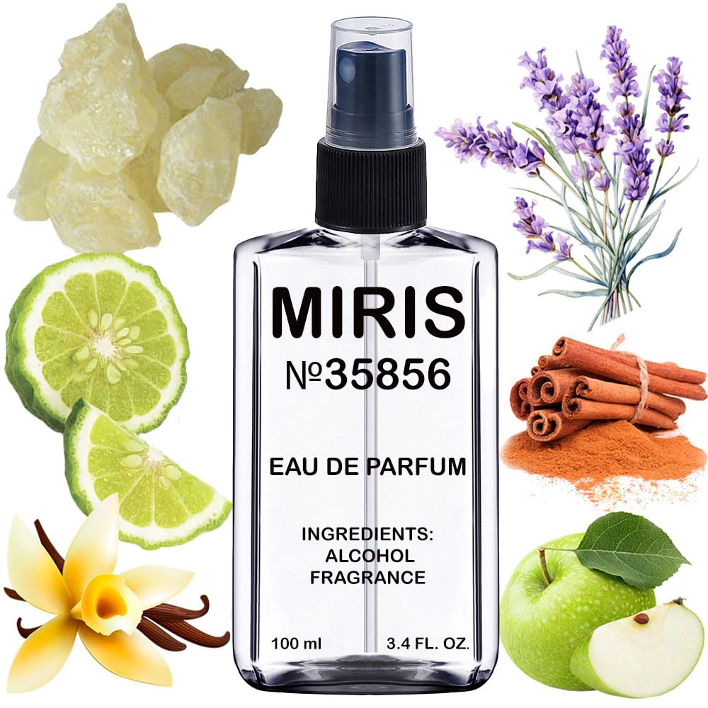 MIRIS No. 35856 bottle front with sleek masculine design for daily use