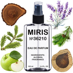 MIRIS No. 36210 bottle front view highlighting premium men's fragrance