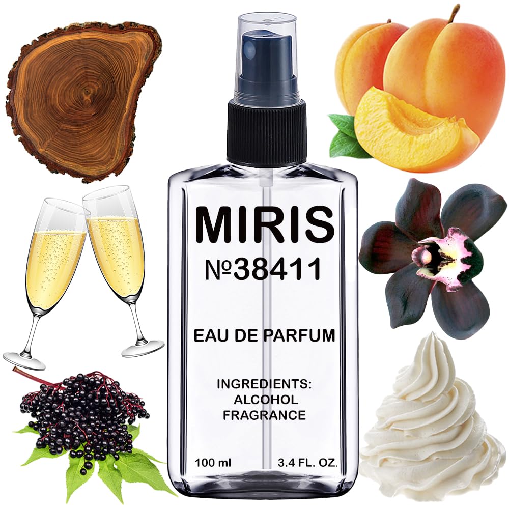 MIRIS No. 38411 bottle front, sleek design for daily luxury.