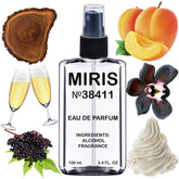 MIRIS No. 38411 bottle front, sleek design for daily luxury.