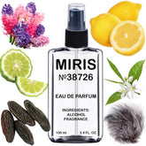 MIRIS No. 38726 front-view bottle for everyday masculine fragrance with lasting wear.
