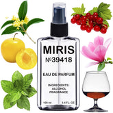 MIRIS No. 39418 front view bottle showing Lady Milio-inspired design.