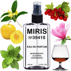 MIRIS No. 39418 front view bottle showing Lady Milio-inspired design.
