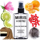 MIRIS No. 39782 bottle front view shows sleek design for everyday wear.