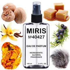 MIRIS No. 40427 bottle front, versatile unisex fragrance for day or night