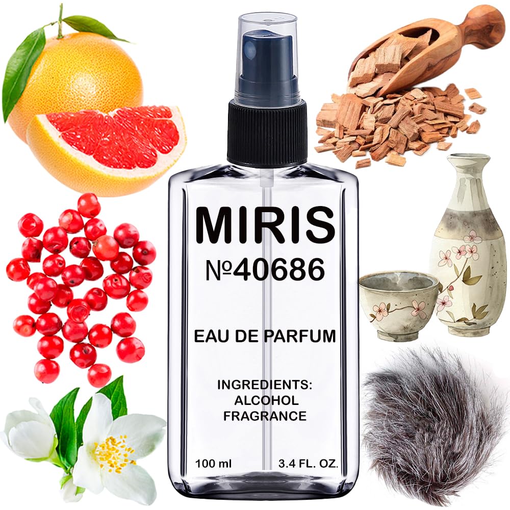 MIRIS No. 40686 bottle design inspired by Lady Emblem for premium feel