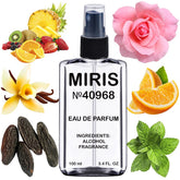 MIRIS No. 40968 bottle front showing sleek daily-wear design.