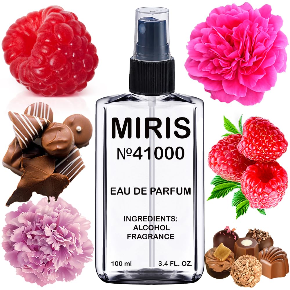 MIRIS No. 41000 bottle front view shows an elegant floral fruity scent for daily wear
