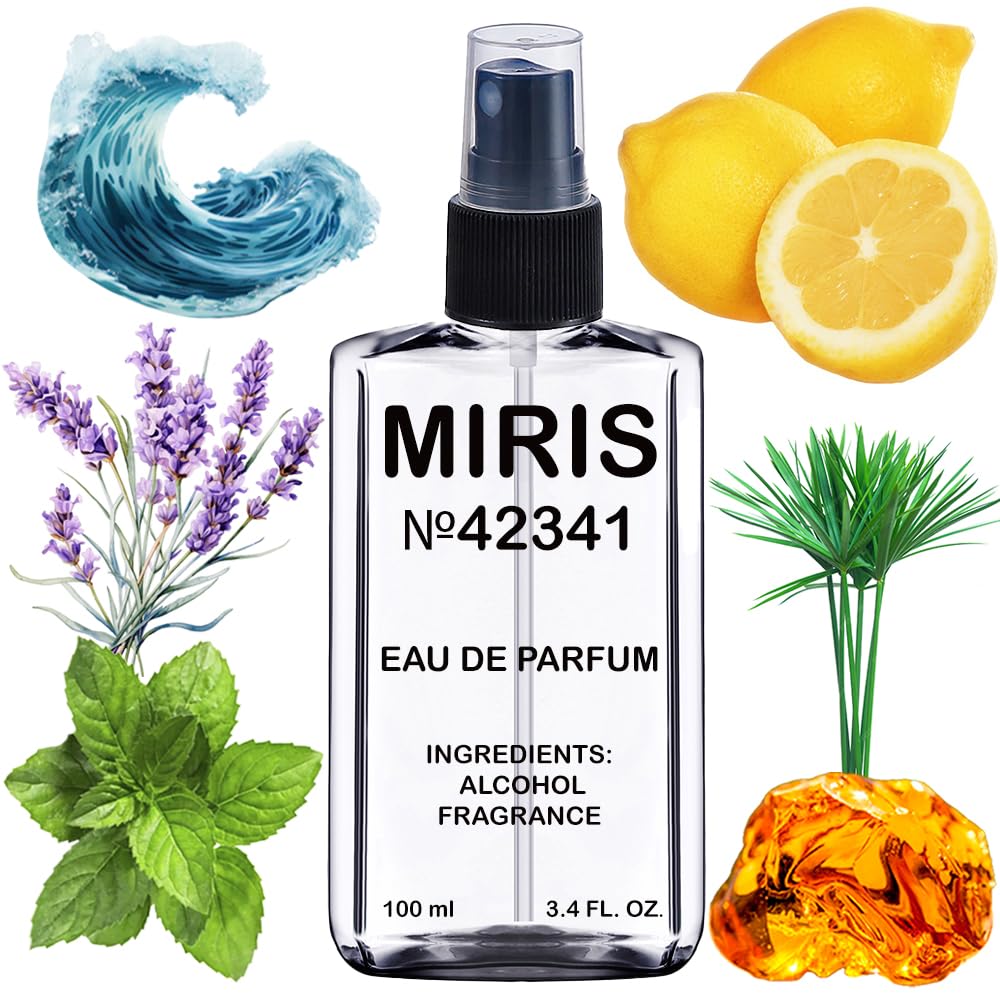 MIRIS No. 42341 bottle-front view shows long-lasting woody-gourmet scent