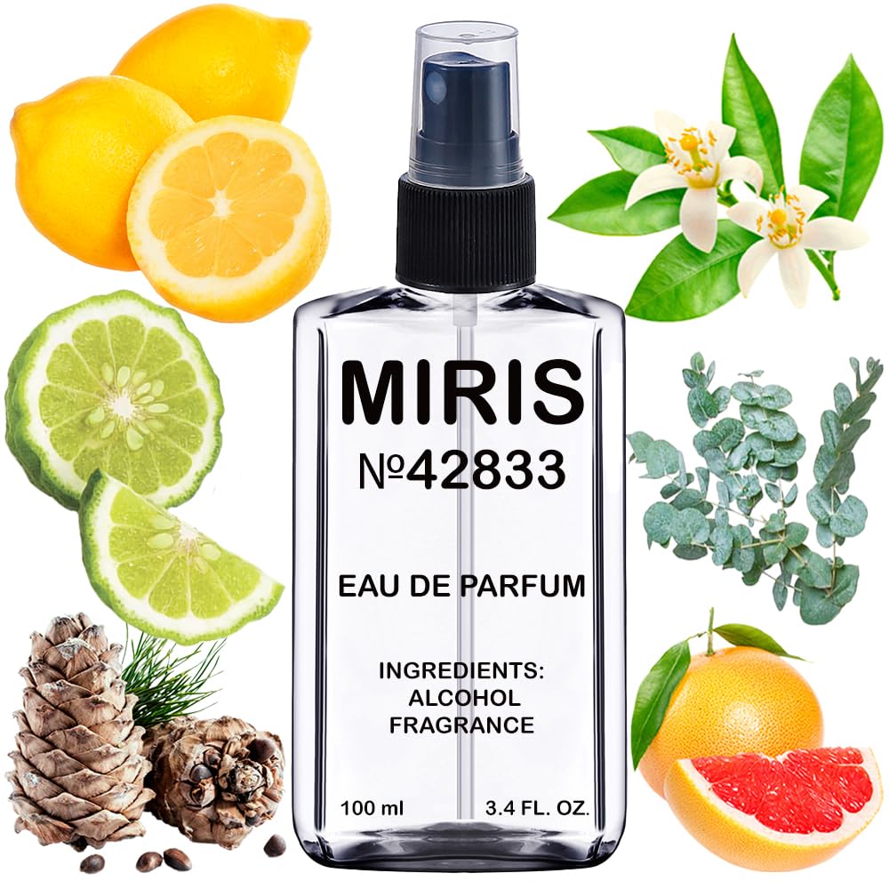 MIRIS No. 42833 bottle-front view, a versatile floral-woody musk for daily wear.