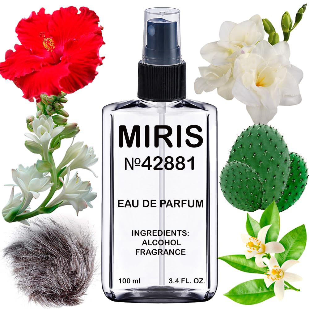MIRIS No. 42881 bottle front view shows elegant design for discerning fragrance lovers.