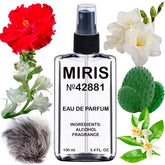 MIRIS No. 42881 bottle front view shows elegant design for discerning fragrance lovers.