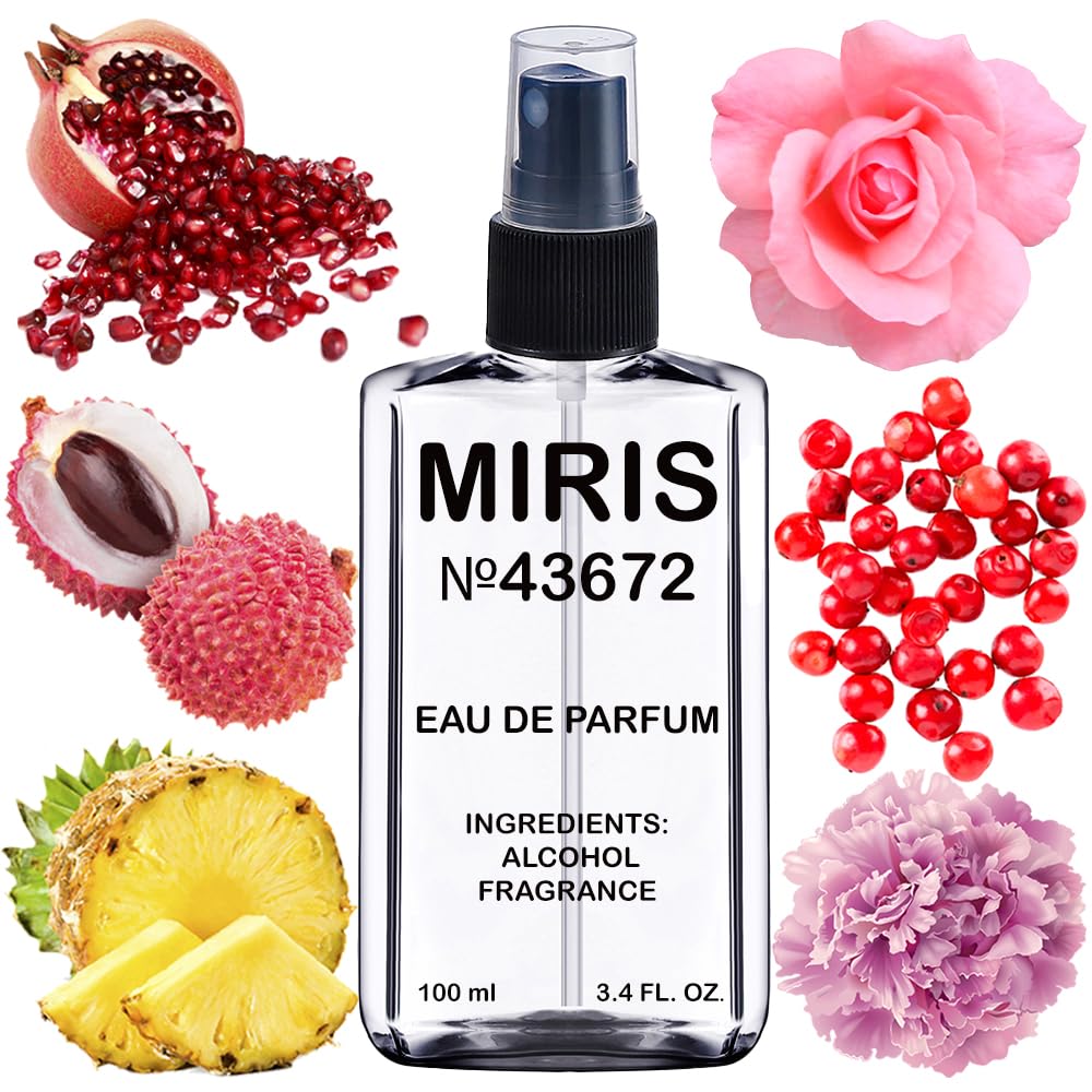 MIRIS No. 43672 bottle front, showcasing an elegant design and premium fragrance.