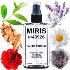 MIRIS No. 43926 bottle front showing woody gourmet scent for daily wear