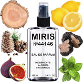 MIRIS No. 44146 bottle front view highlighting a premium woody-spicy profile.