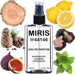 MIRIS No. 44146 bottle front view highlighting a premium woody-spicy profile.
