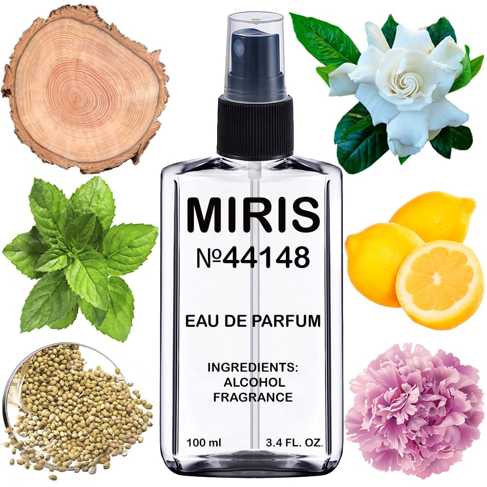 MIRIS No. 44148 bottle featuring white patchouli, ideal for refined evening wear.