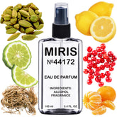 MIRIS No. 44172 Prive Vetiver d’Hiver bottle closeup with premium packaging and woody aroma.