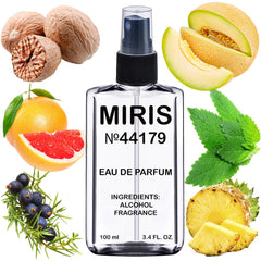 MIRIS No. 44179 bottle front showcases sleek design for confident daily wear.