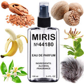 MIRIS No. 44180 bottle front view highlights Sicilian-inspired floral aldehydes for refined presence