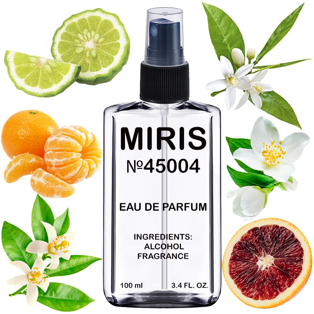 MIRIS No. 45004 bottle front showing compact elegance for travel-friendly scent.
