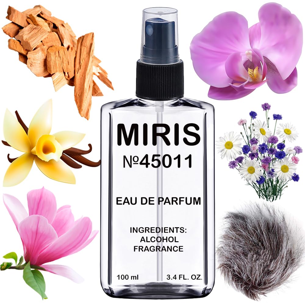 MIRIS No. 45011 front bottle view, elegant unisex fragrance for daily wear.
