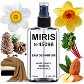 MIRIS No. 45098 bottle front showing elegant design and lasting scent