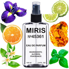 MIRIS No. 45361 bottle close-up highlighting citrus notes for daily wear.