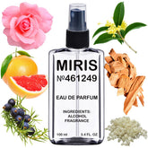 MIRIS No. 461249 Escent 04 bottle with a refined woody fragrance